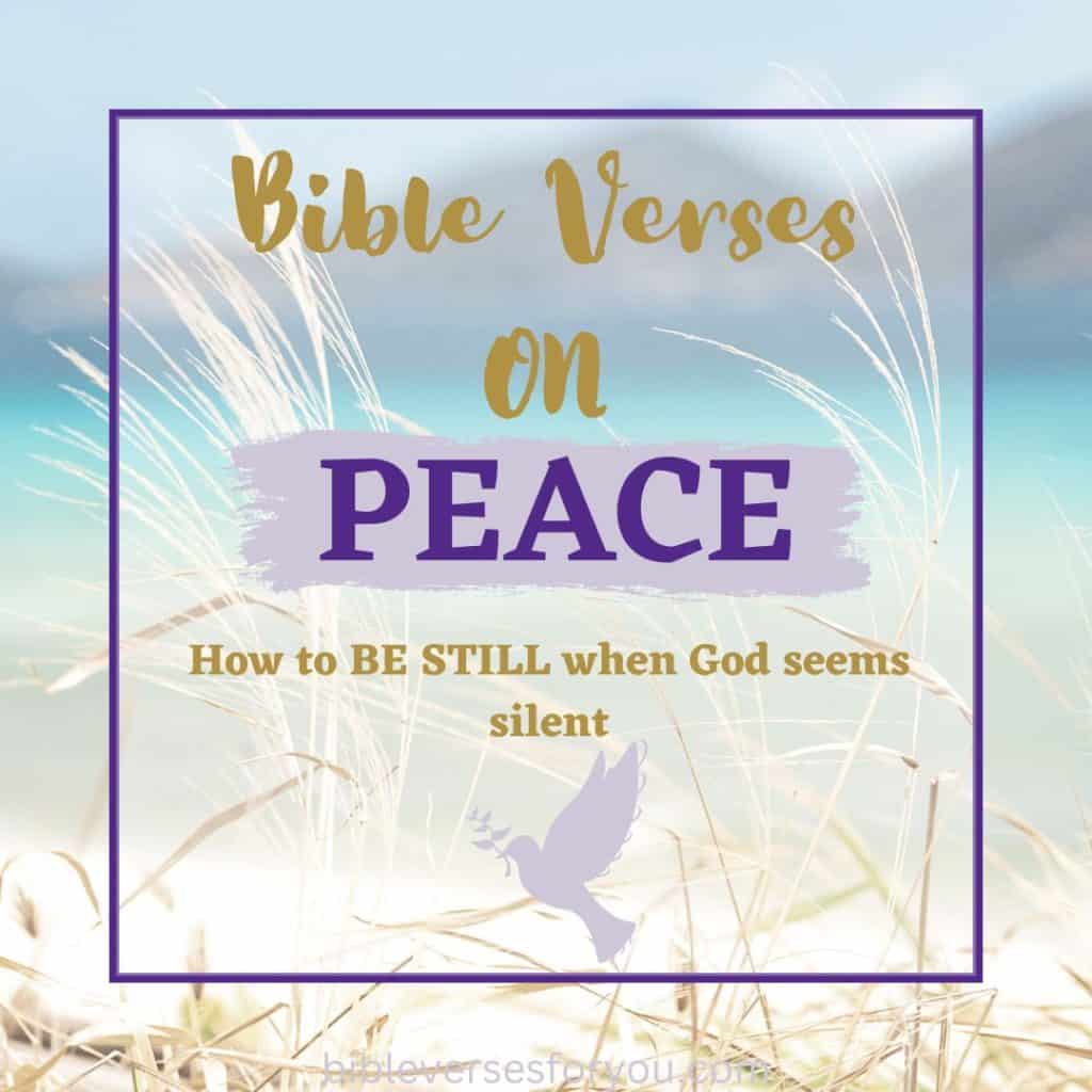 Bible Verses about Peace - feeling anxious, worry, or doubt? Here is how to gain peace during difficult times.
